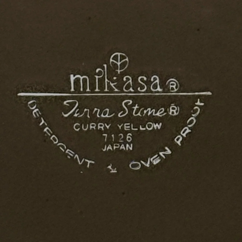 Mikasa TerraStone Curry Yellow Brown Chop Plate Sandwich 12